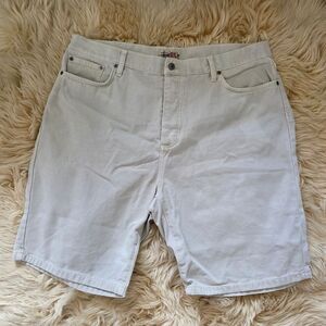 Stussy Big Ol Jeans Creme Jean Shorts Size 38